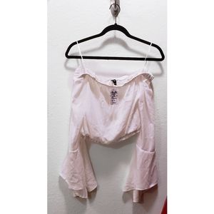 Off Shoulder Blouse Crop Top